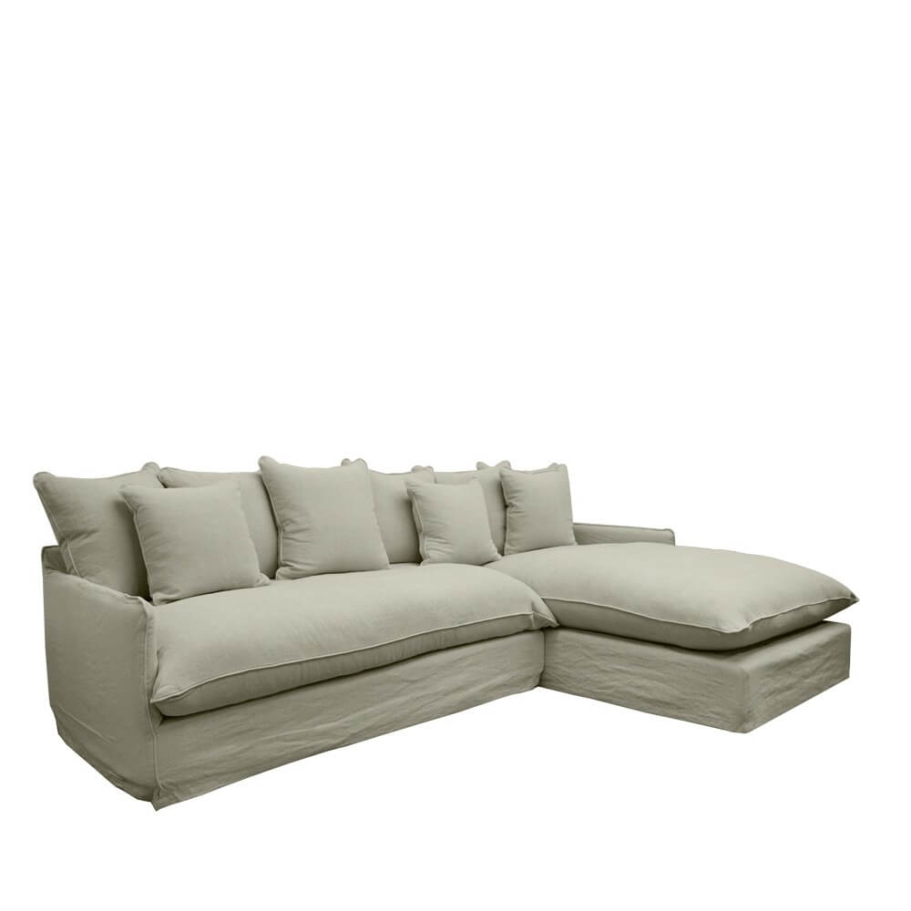 LOTUS SLIPCOVER LH/RH CHAISE KHAKI - Image 2