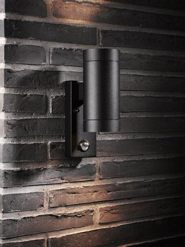 NORDLUX WALL TIN MAXI SENSOR BLACK UP-DOWN LIGHT - Image 2
