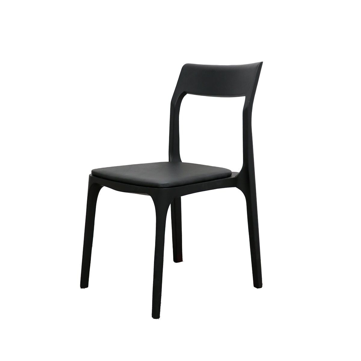 COOPER STACKABLE CHAIR - BLACK/LEATHER - Image 6