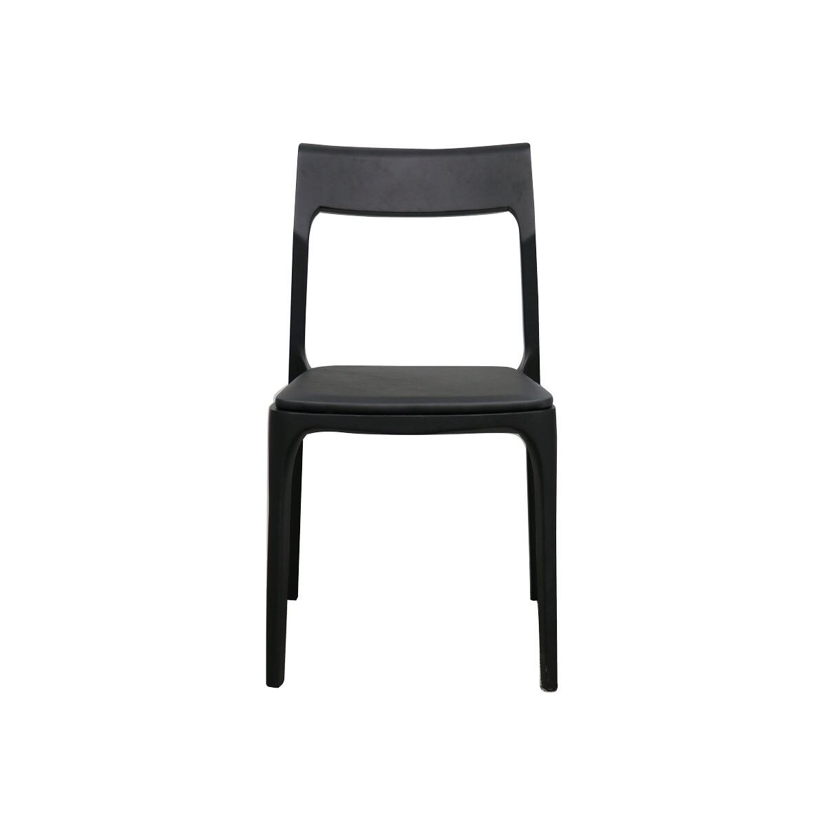 COOPER STACKABLE CHAIR - BLACK/LEATHER - Image 7