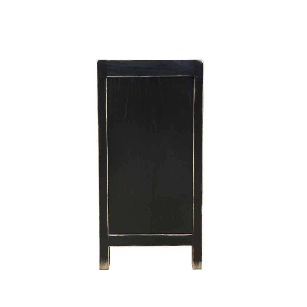 ORIENTED PAINTED DRESSR 6 DRAWER - VINTAGE BLACK - Image 4