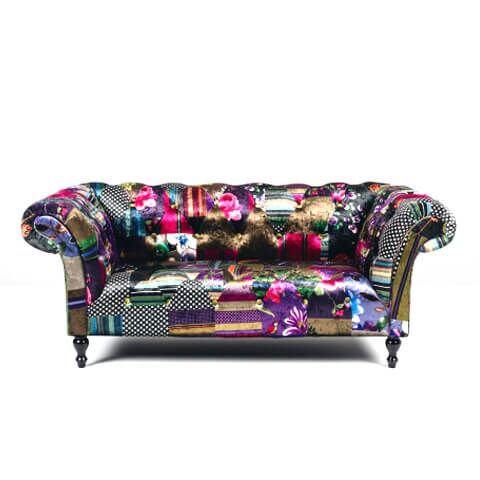 PATCHWORK LOVESEAT 2 SEATER SOFA