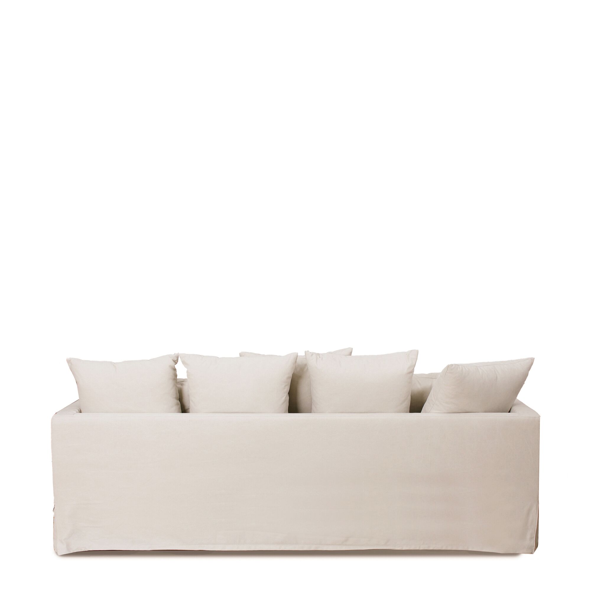 LUXE SOFA 3 SEATER SLIP COVER - SAND - Image 2