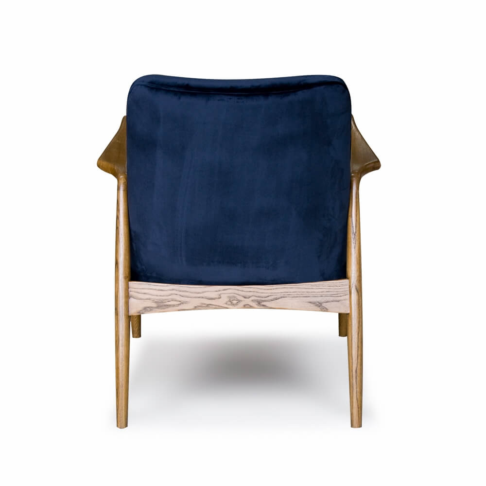STEINER ARMCHAIR BLUE VELVET - Image 4