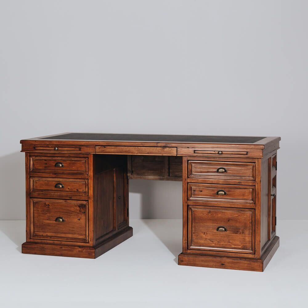 IRISH COAST 6 DRAWER OFFICE DESK - Image 3