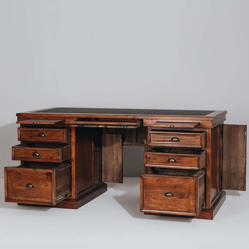 IRISH COAST 6 DRAWER OFFICE DESK - Image 4
