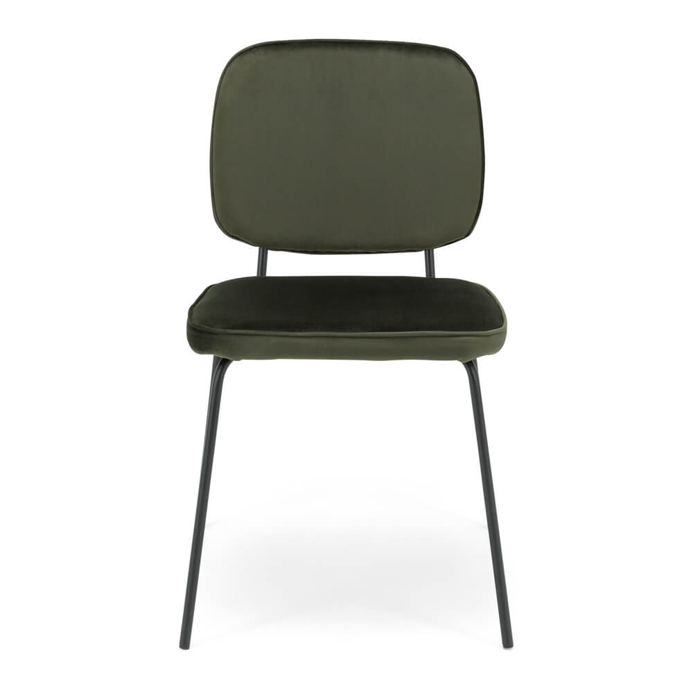 CLYDE OLIVE VELVET DINING CHAIR - Image 5