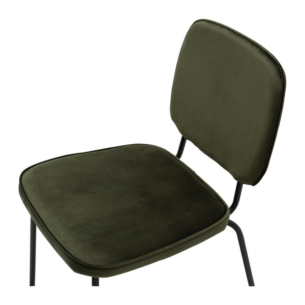 CLYDE OLIVE VELVET DINING CHAIR - Image 6