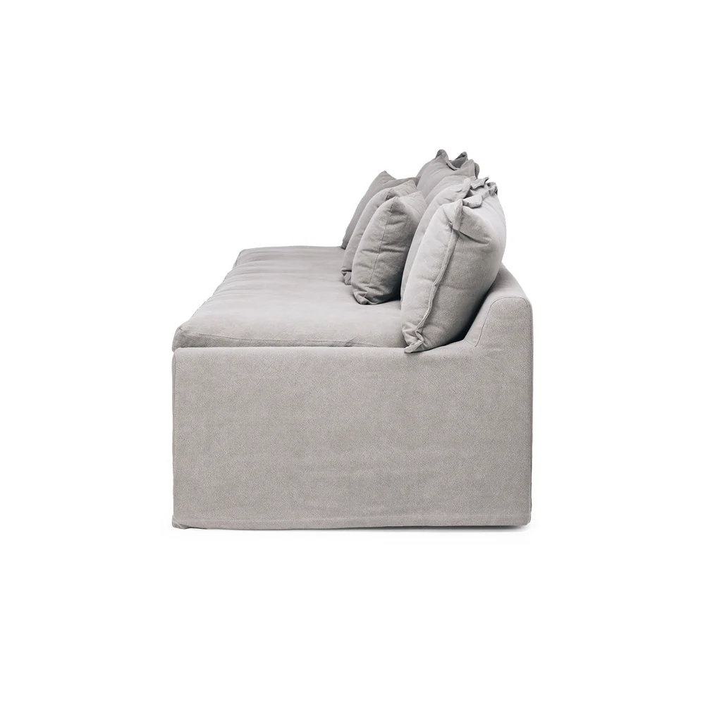 CLOUD SLIPCOVER 3 SEATER SOFA - CEMENT - Image 4