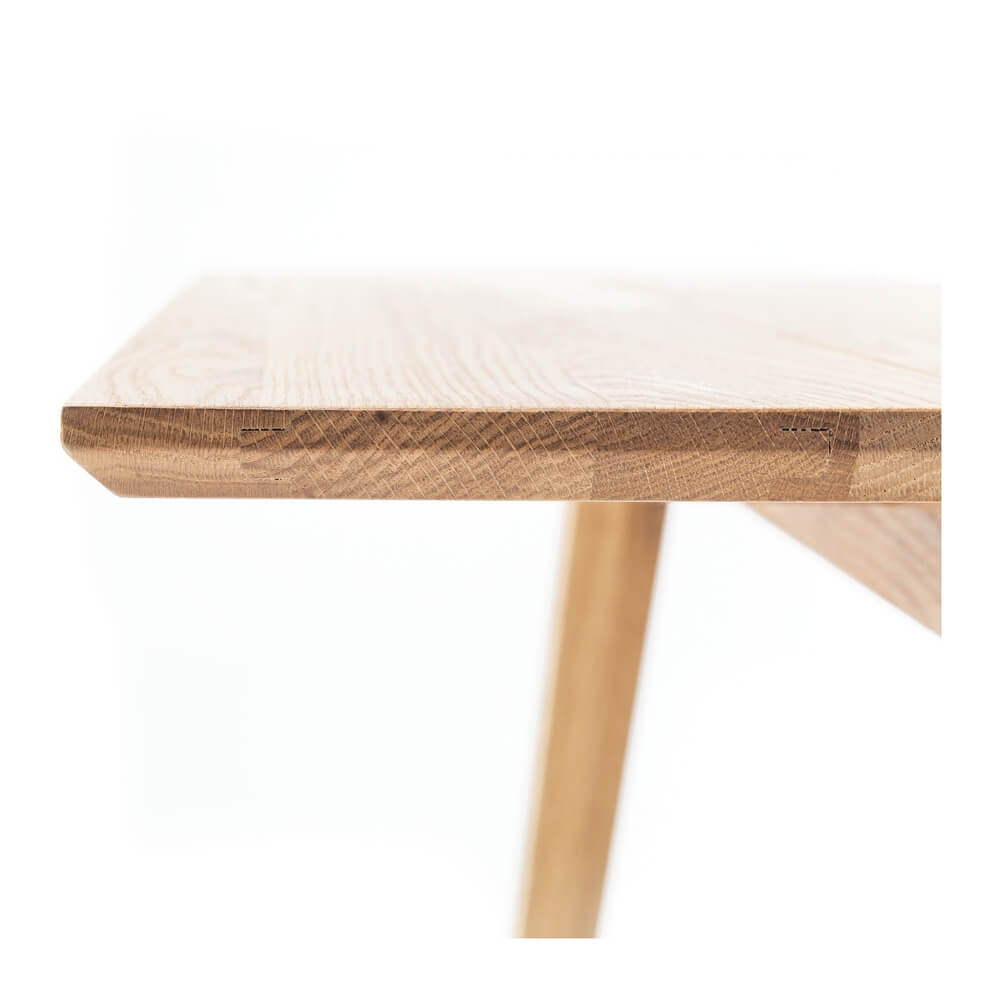 NORDIK 102 SQUARE OAK DROPLEAF TABLE - Image 8