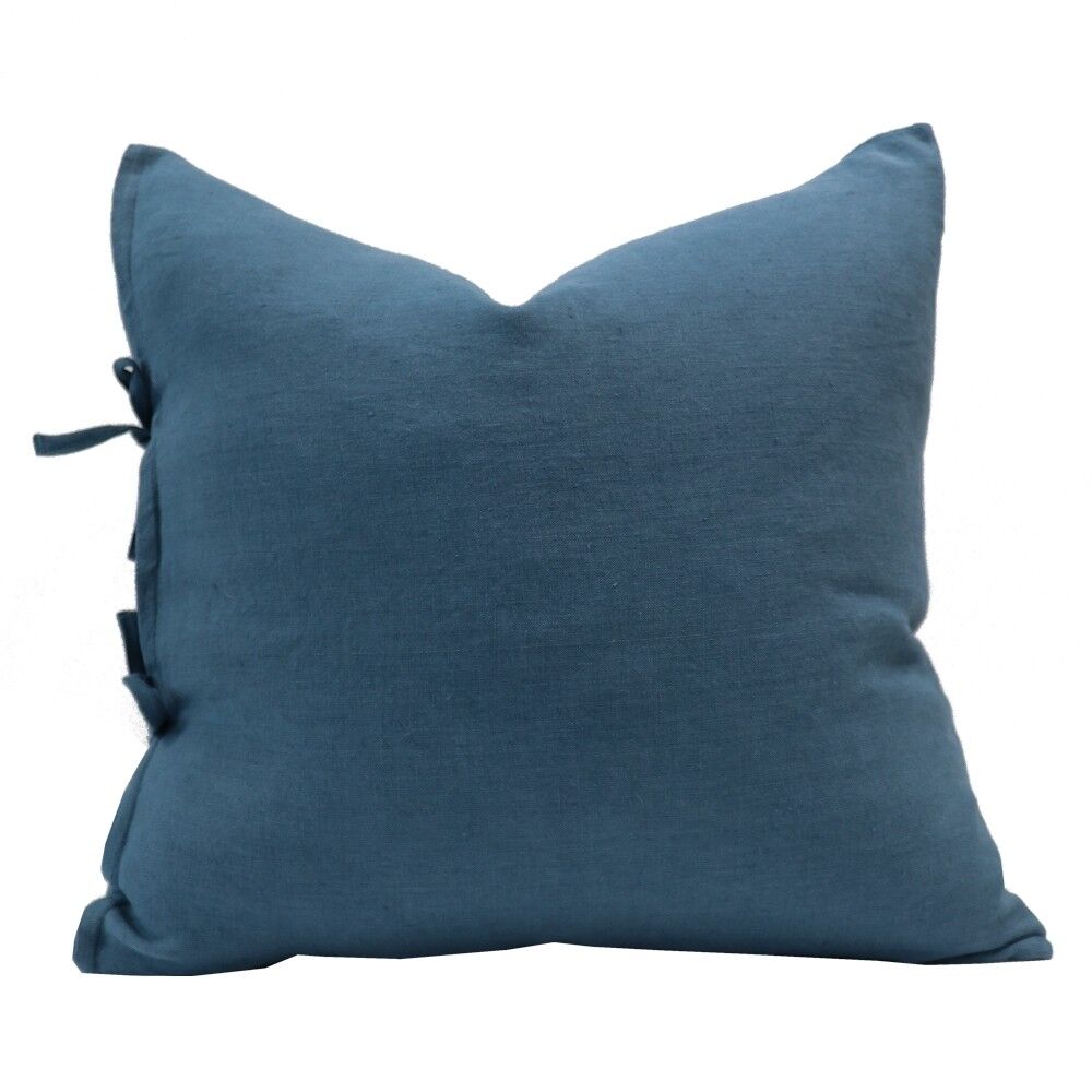 TULLY TIE CUSHION - BLUESTONE