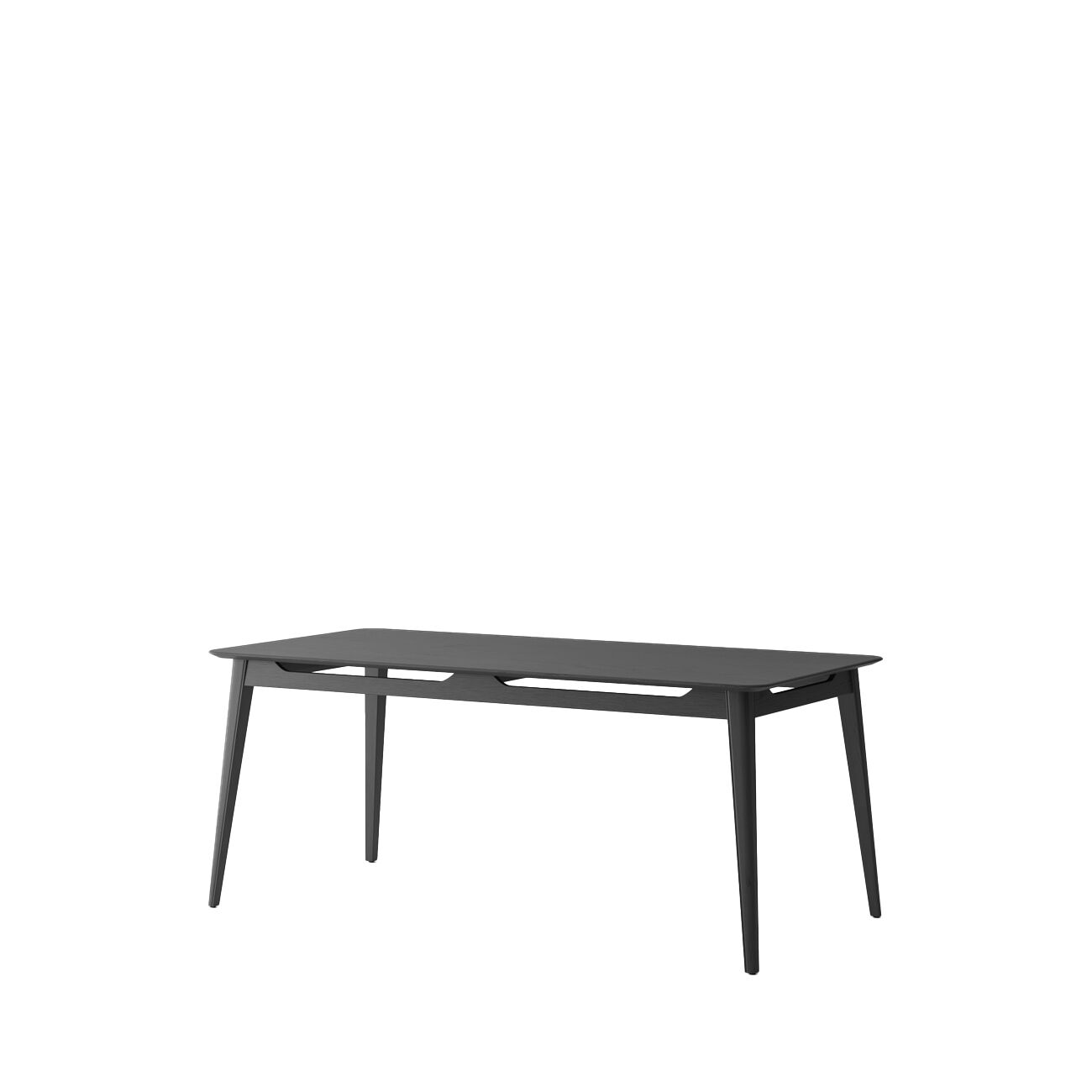 ROKKE DINING TABLE 180CM- OAK/BLACK - Image 2