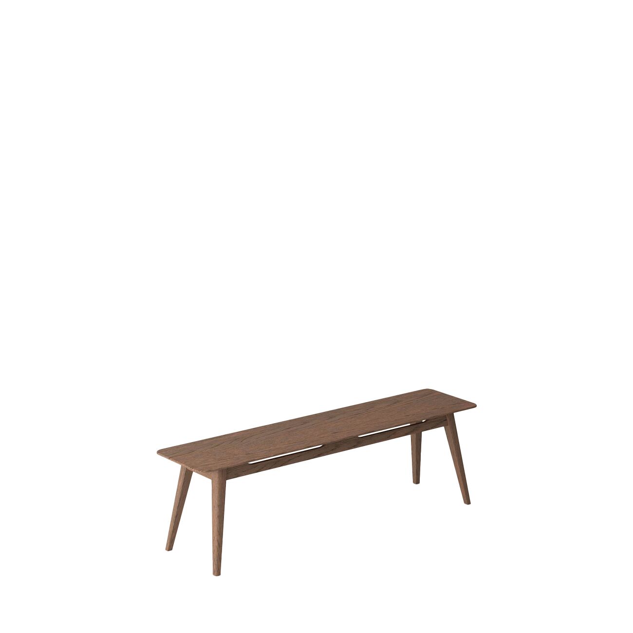 ROKKE BENCH 150CM-OAK/ WALNUT - Image 7