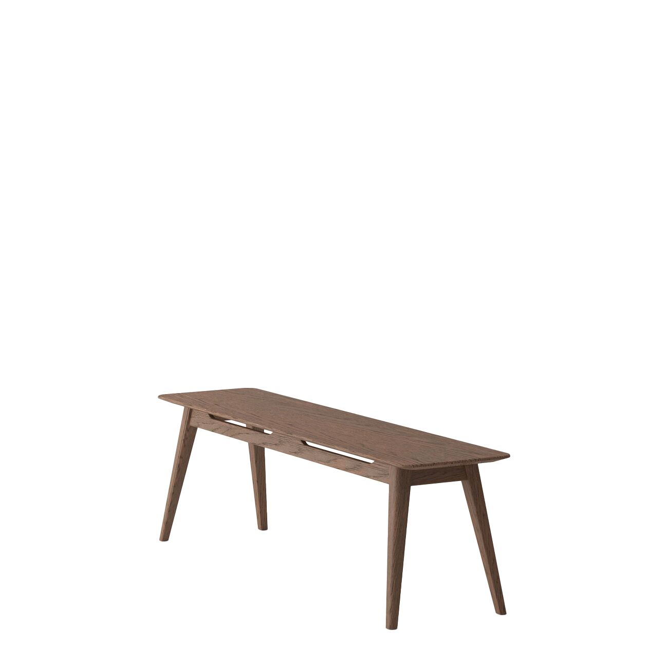 ROKKE BENCH 150CM-OAK/ WALNUT - Image 6