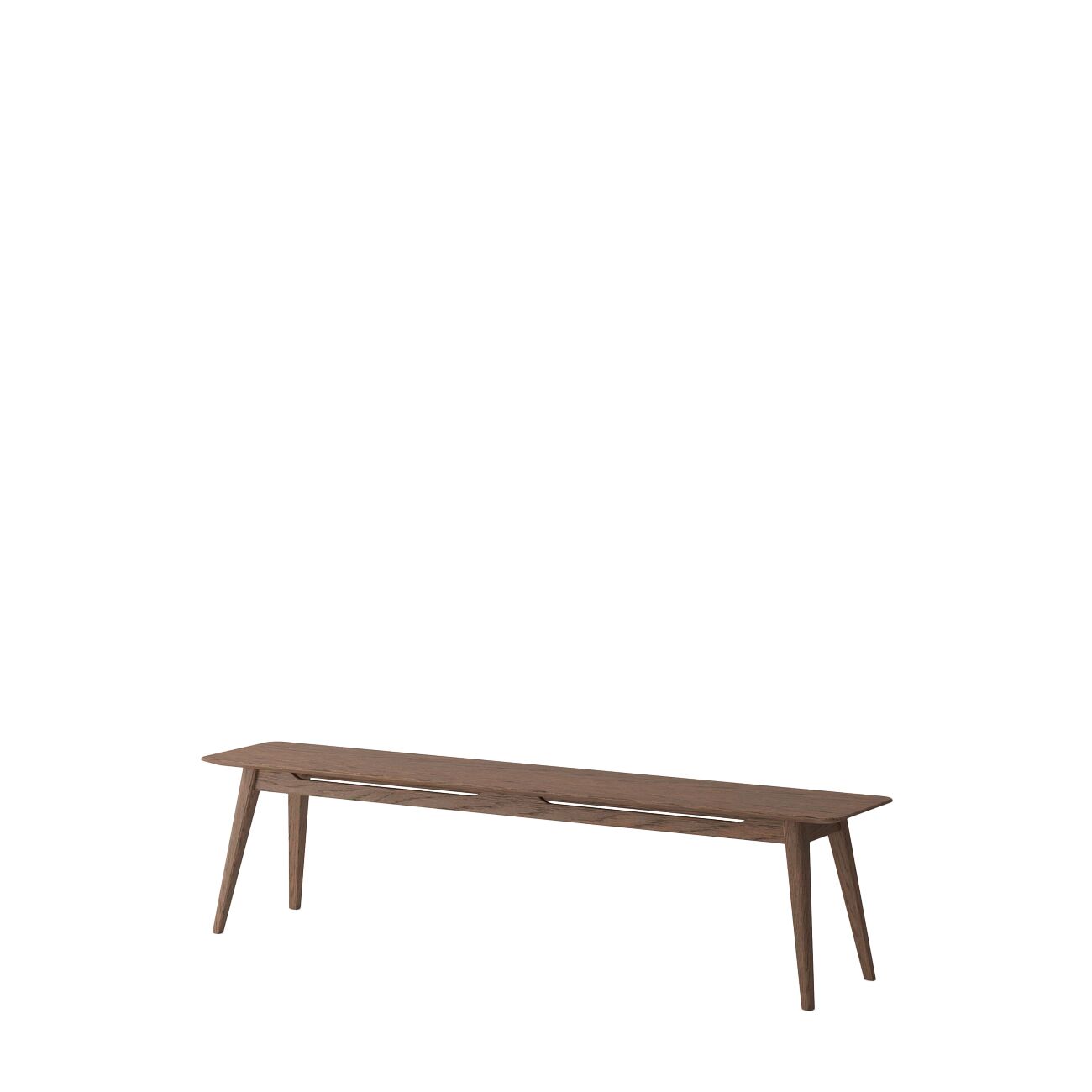 ROKKE BENCH 150CM-OAK/ WALNUT - Image 4