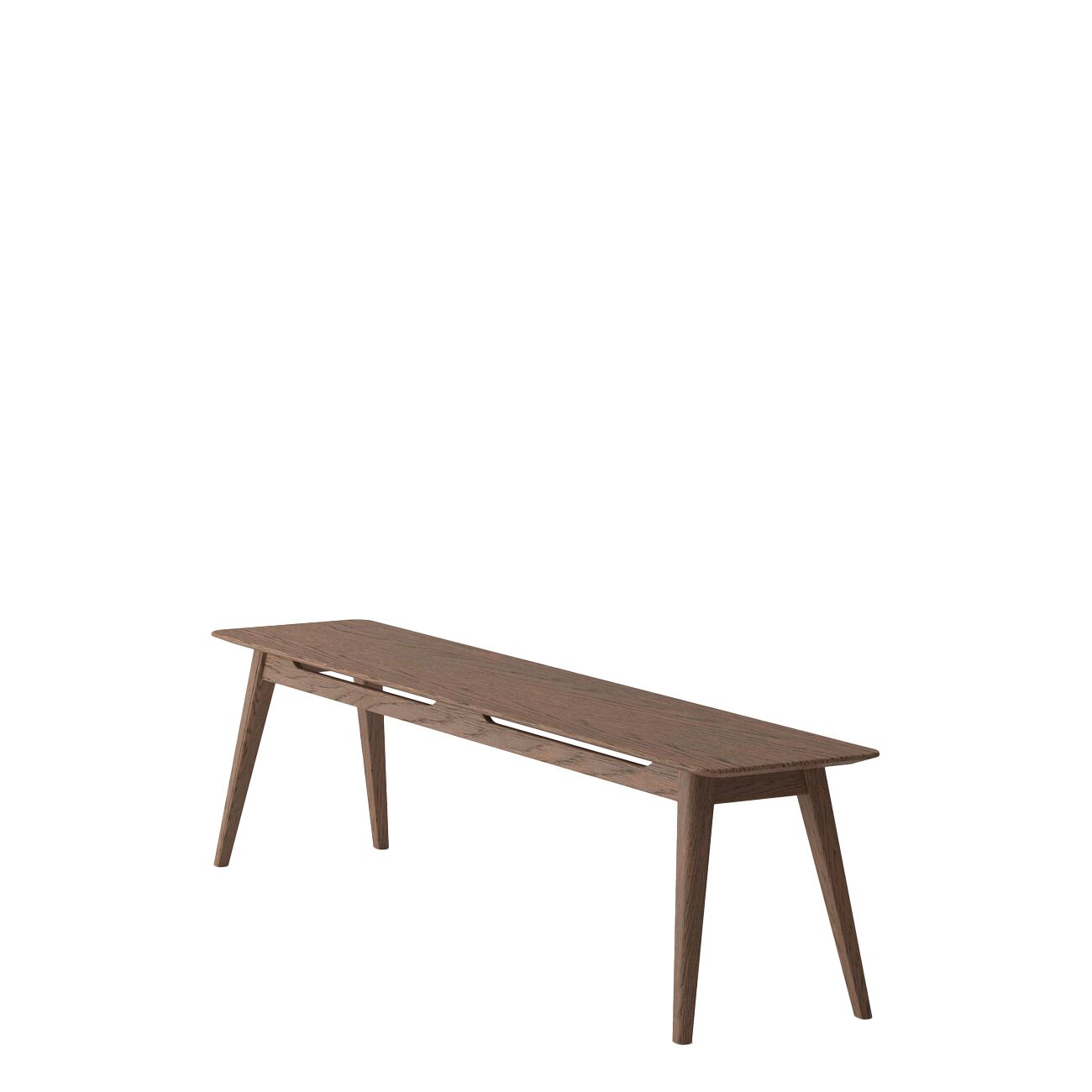 ROKKE BENCH 150CM-OAK/ WALNUT - Image 3