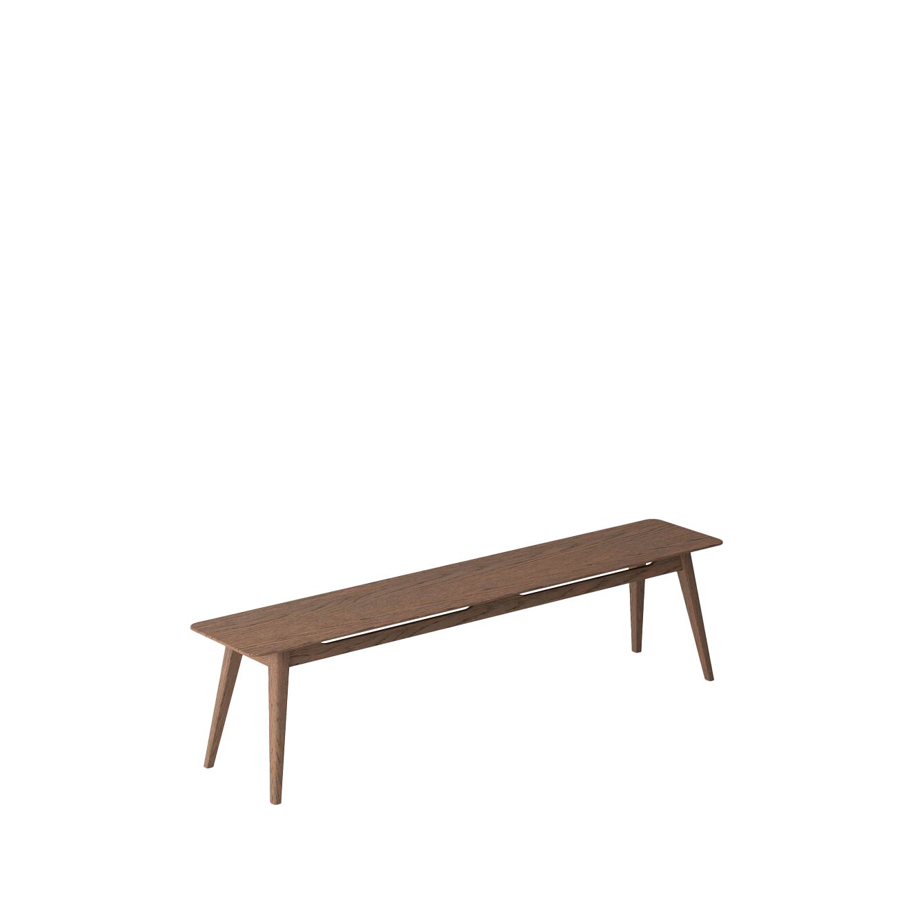ROKKE BENCH 150CM-OAK/ WALNUT - Image 2