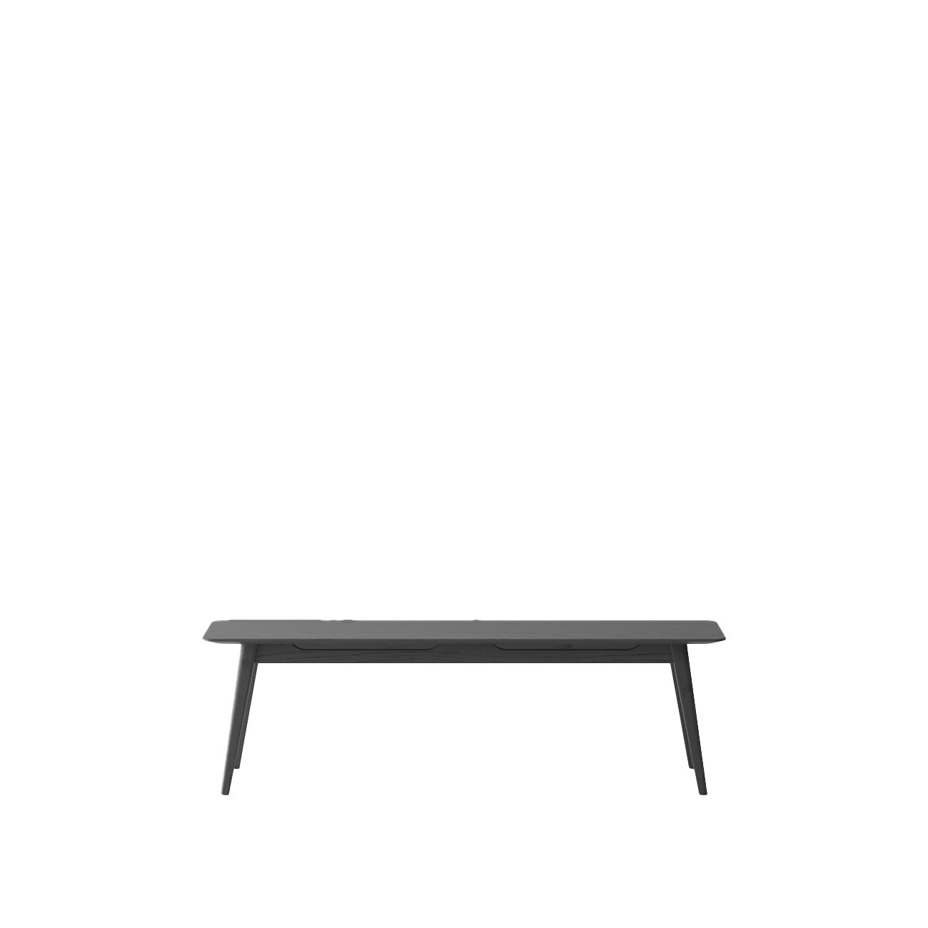 ROKKE BENCH 150CM-OAK/ BLACK - Image 4