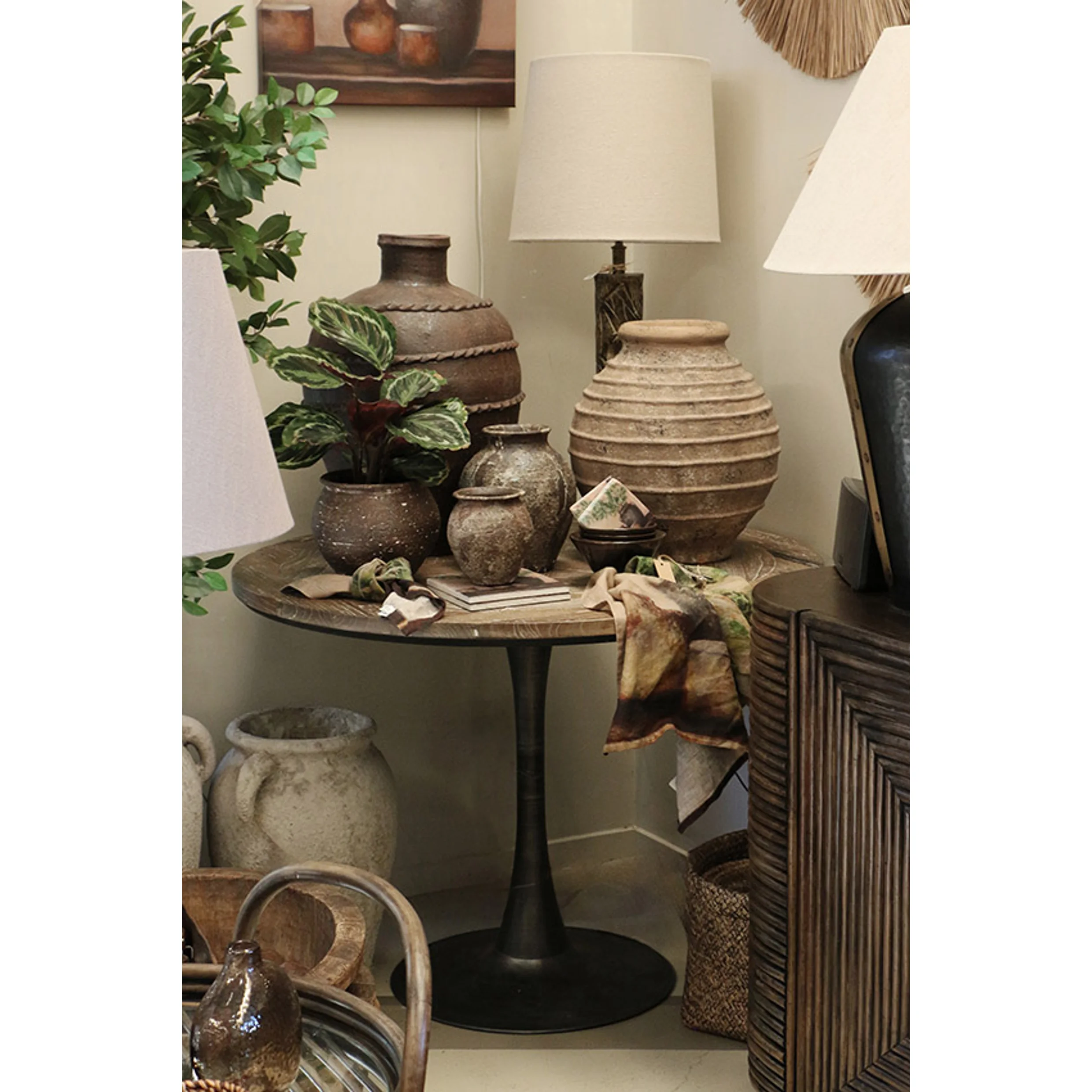 CAIRO SUNBURST PARQUET TOP DINING TABLE - Image 2