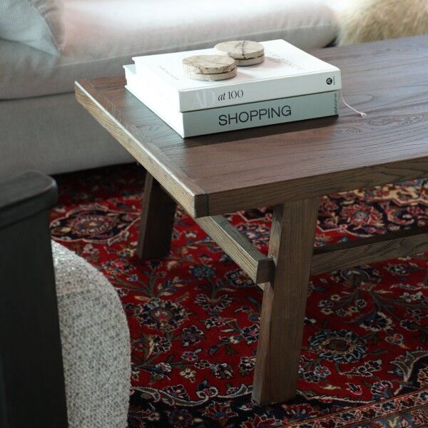 PARQ RECTANGLE COFFEE TABLE - BROWN - Image 4