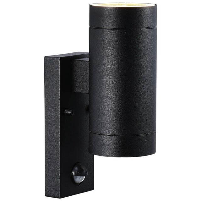 NORDLUX WALL TIN MAXI SENSOR BLACK UP-DOWN LIGHT
