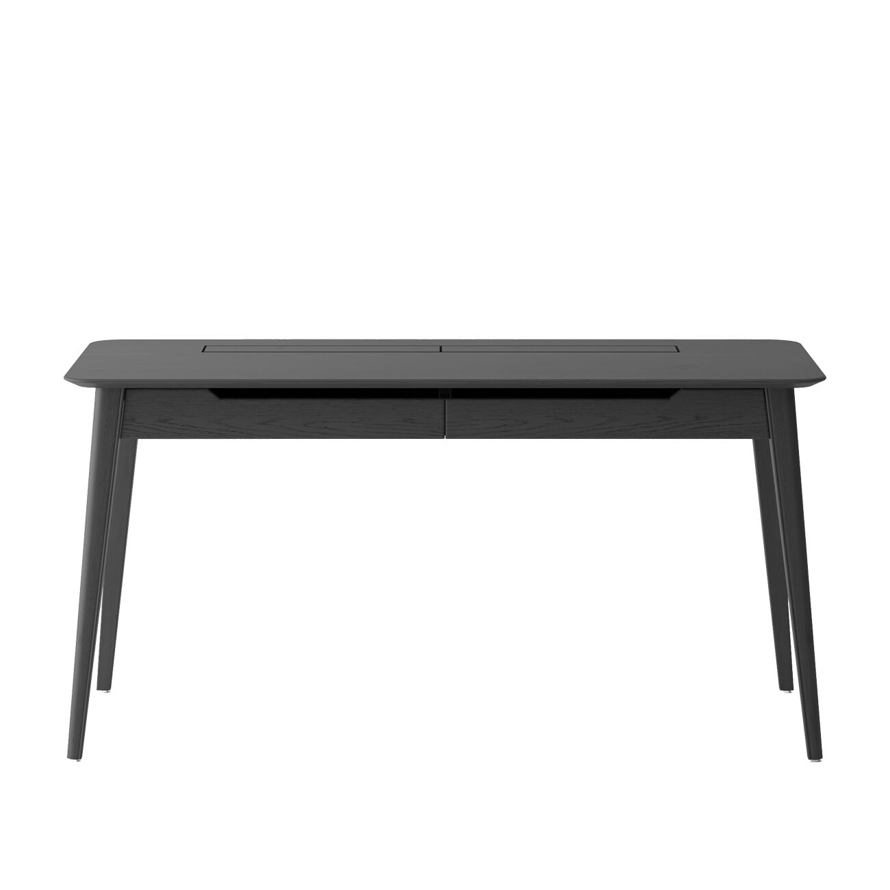 RYEN STUDY DESK- SOLID OAK/BLACK