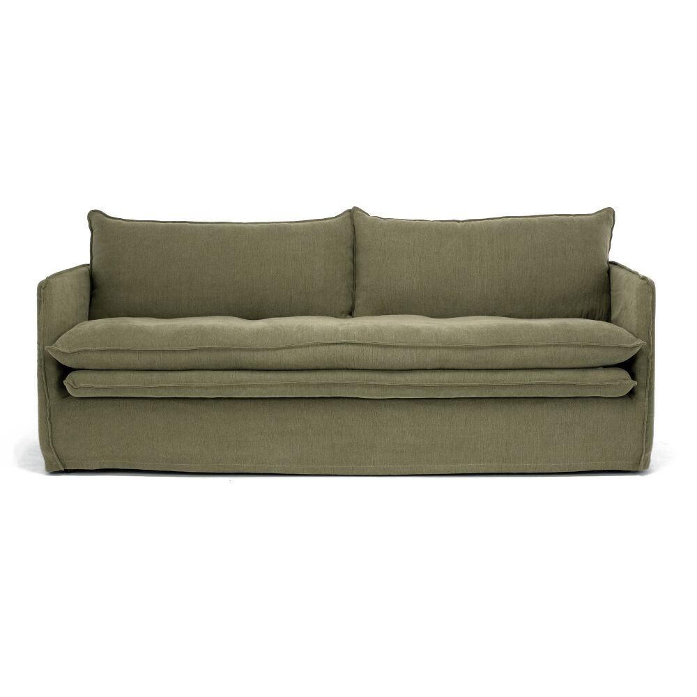 HAMILTON 3 SEAT SLIP COVER SOFA - 3 COLOURS