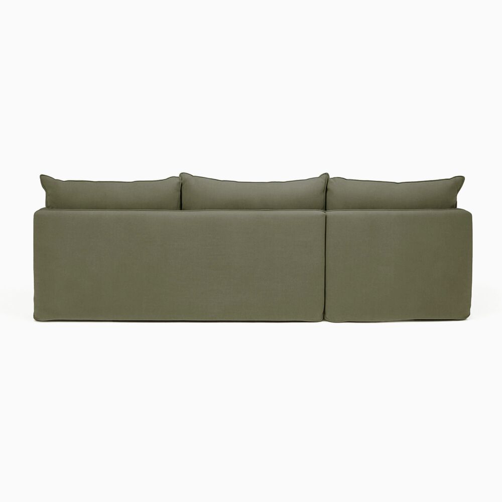 HAMILTON 3 SEATER CHAISE SLIP COVER SOFA (RHF) (LHF) - 3 COLOURS - Image 23