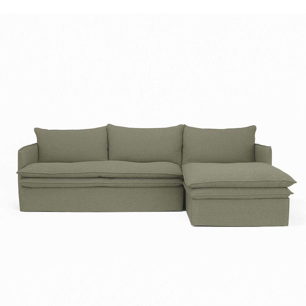 HAMILTON 3 SEATER CHAISE SLIP COVER SOFA (RHF) (LHF) - 3 COLOURS - Image 15
