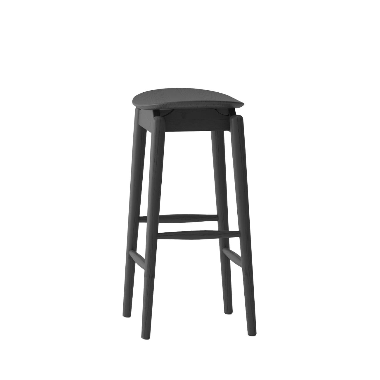 OSLO BARSTOOL SOLID OAK/ BLACK - Image 3