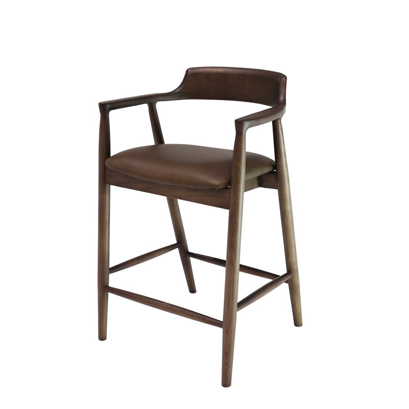 EALING BARSTOOL - BROWN LEATHER