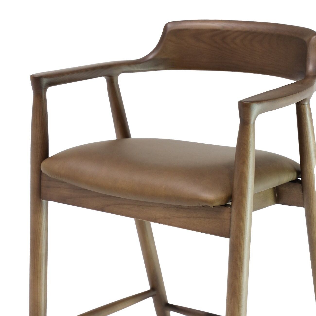EALING BARSTOOL - BROWN LEATHER - Image 4