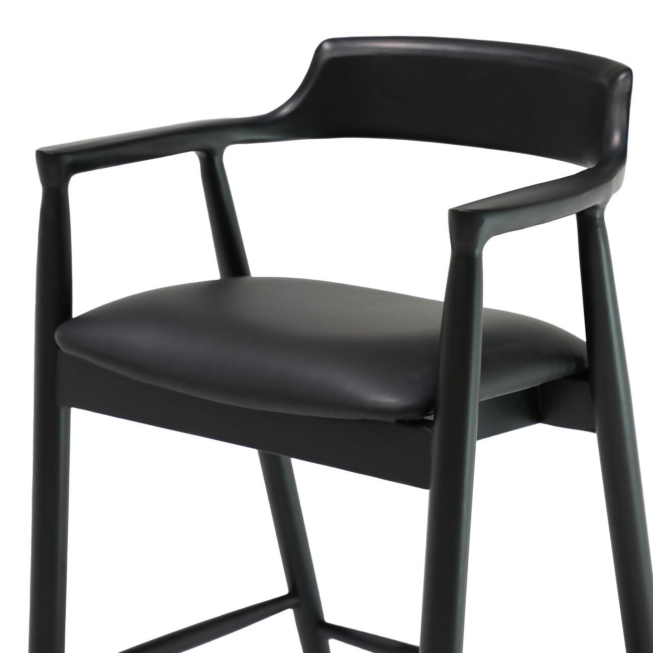 EALING BARSTOOL - BLACK LEATHER - Image 4