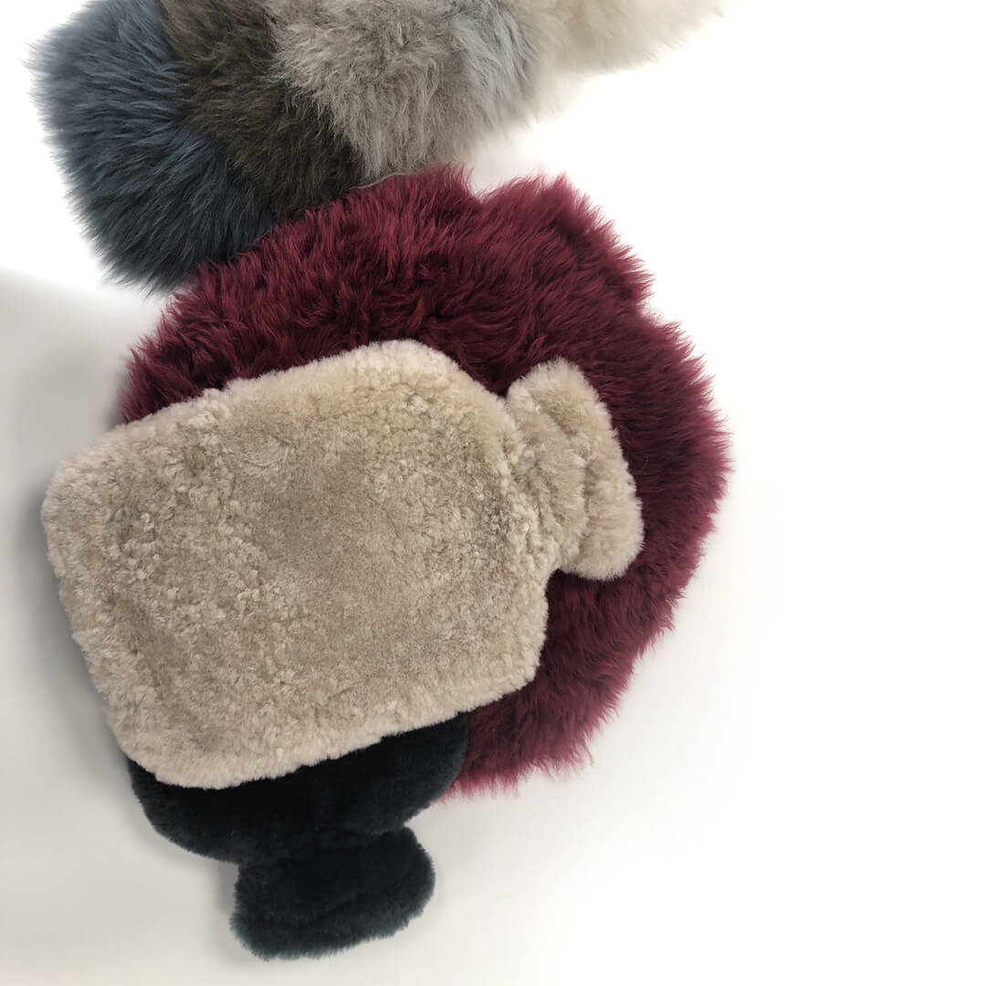 SHEEPSKIN HOT WATER BOTTLE COVER - 2 COLOURS - Image 4
