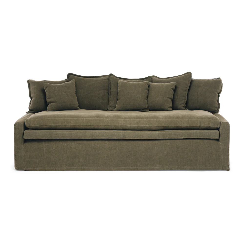 CLOUD SLIPCOVER 3 SEATER SOFA - KHAKI