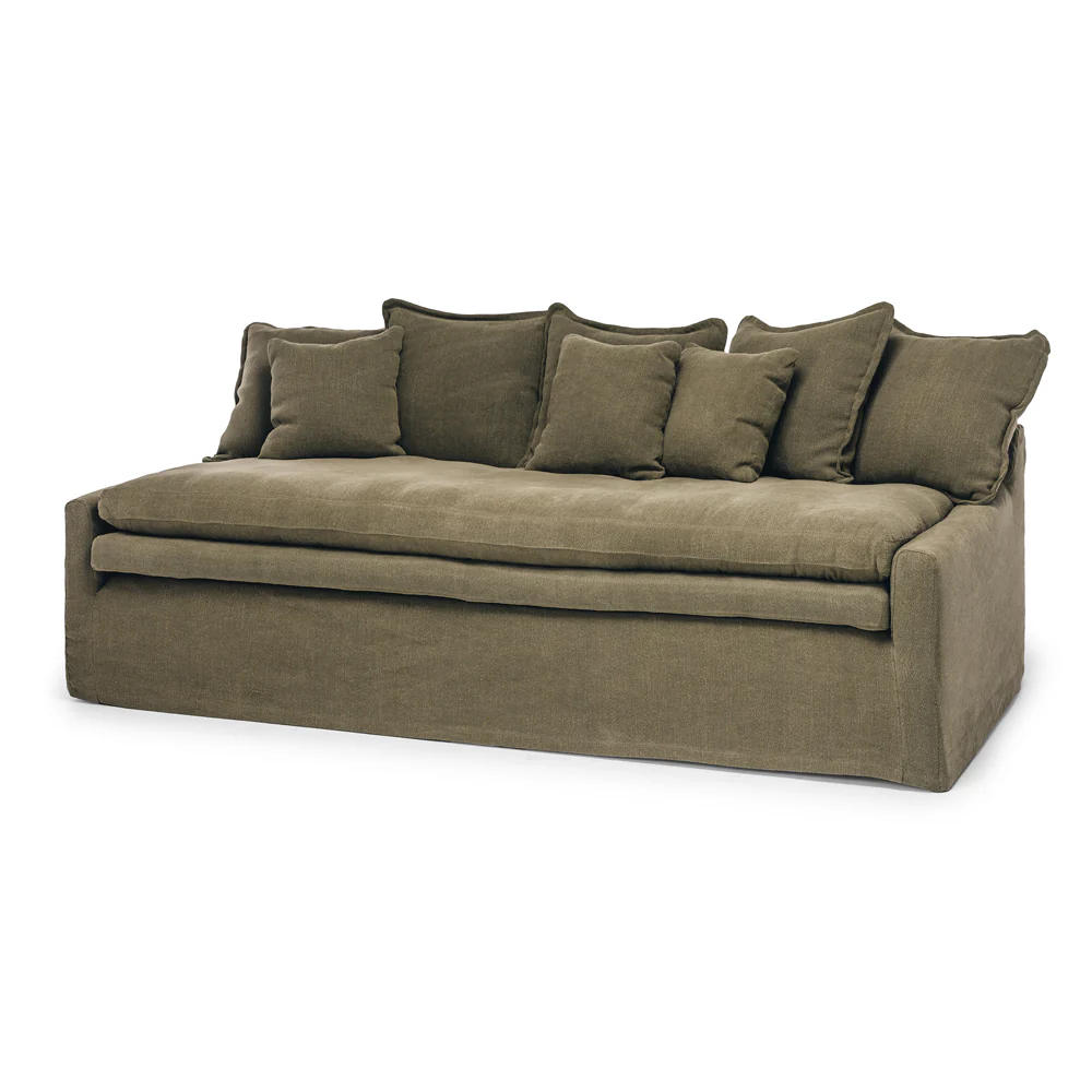 CLOUD SLIPCOVER 3 SEATER SOFA - KHAKI - Image 2