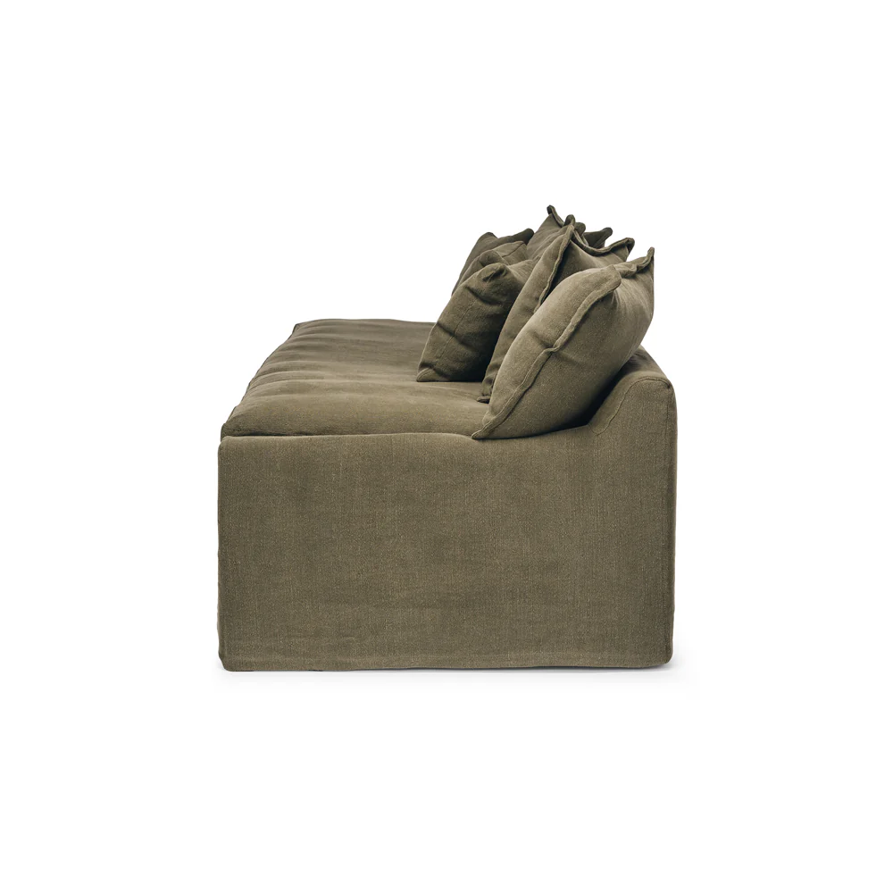 CLOUD SLIPCOVER 3 SEATER SOFA - KHAKI - Image 4