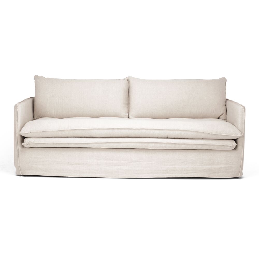 HAMILTON 3 SEAT SLIP COVER SOFA - 3 COLOURS - Image 7