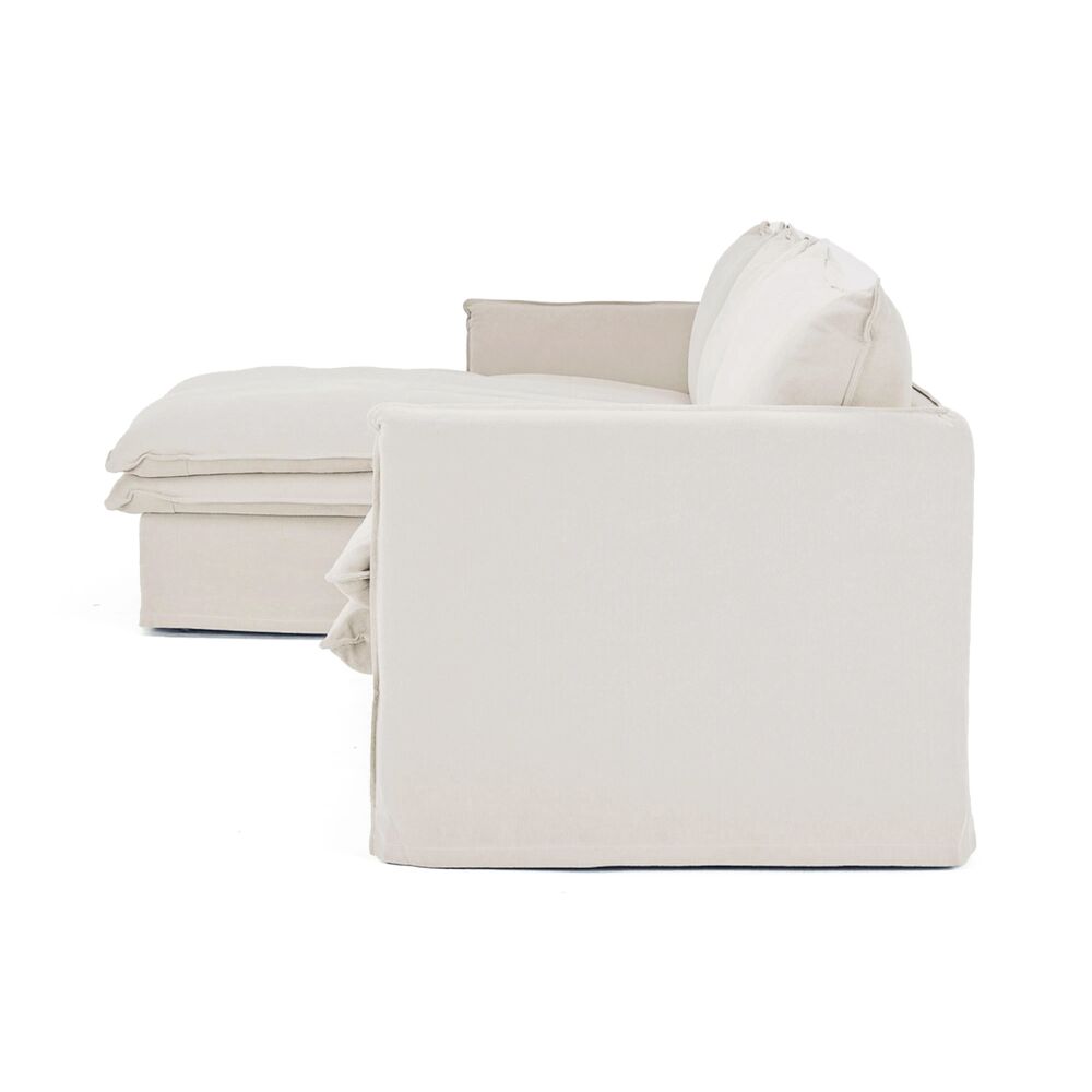 HAMILTON 3 SEATER CHAISE SLIP COVER SOFA (RHF) (LHF) - 3 COLOURS - Image 16