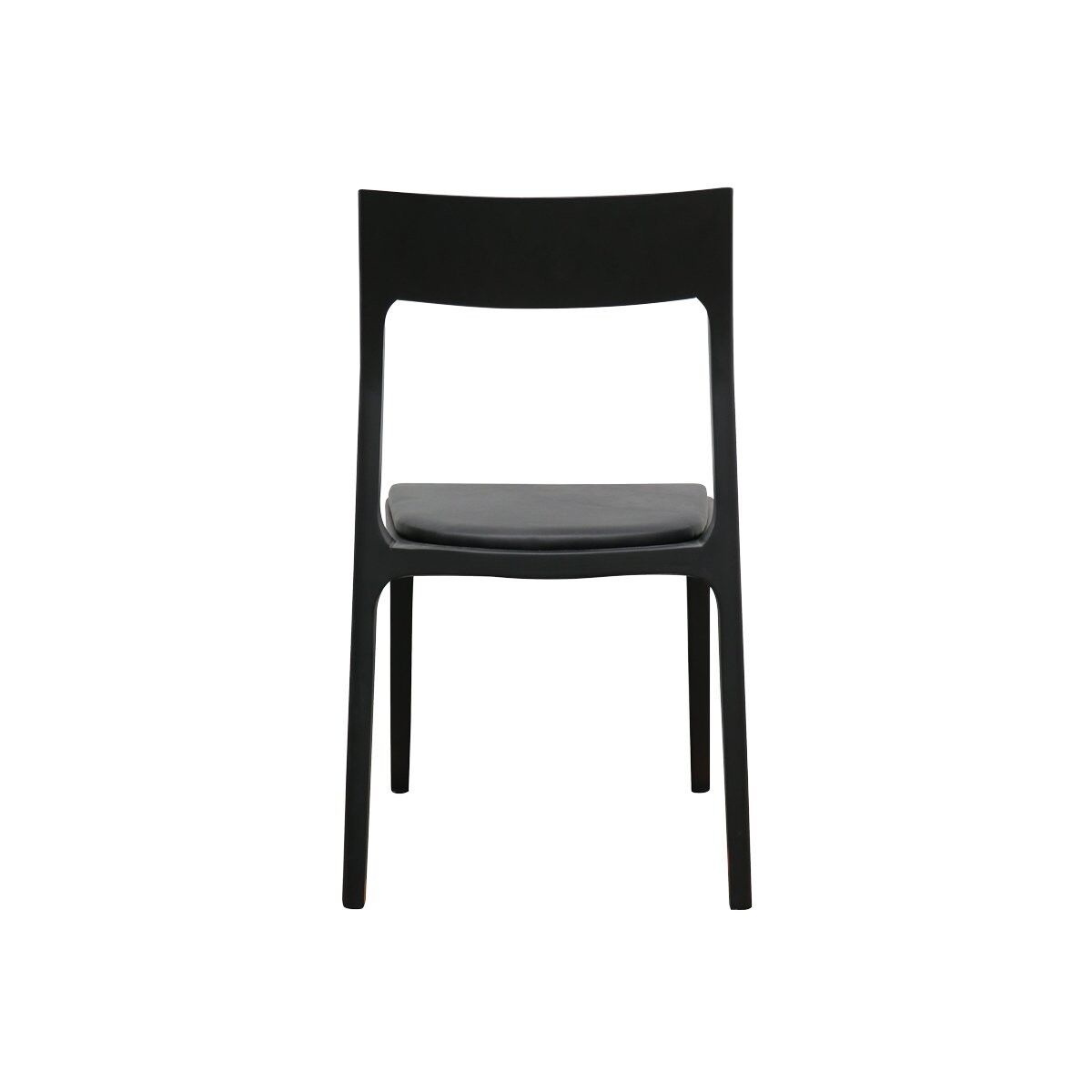 COOPER STACKABLE CHAIR - BLACK/LEATHER - Image 3