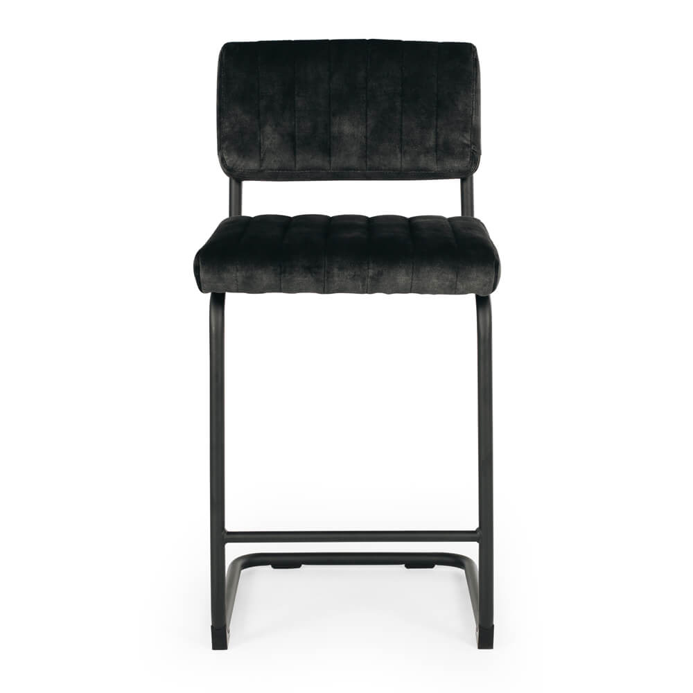 HALO BARSTOOL VELVET ANTHRACITE