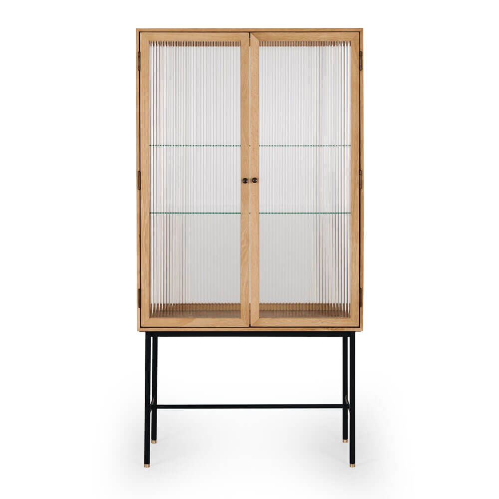 Keanu fluted glass highboard
