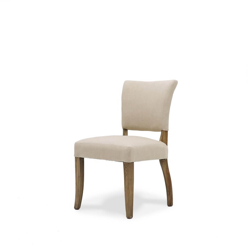 Crane dining chair cream linen