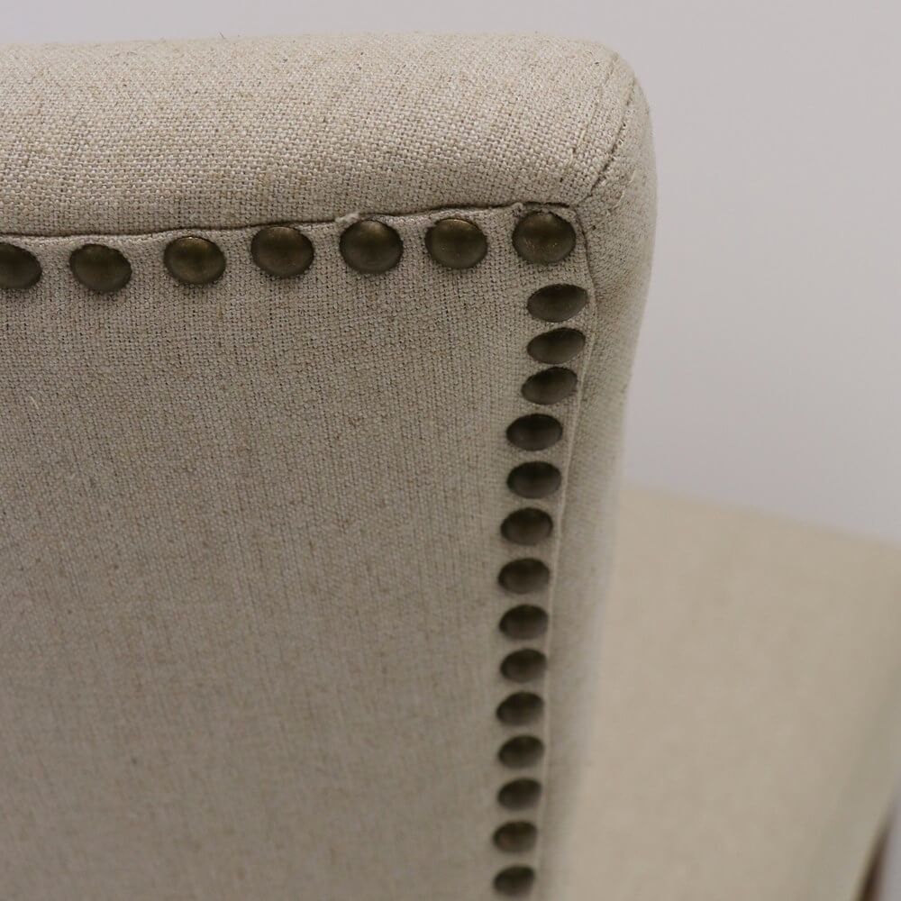 CRANE DINING CHAIR CREAM LINEN - Image 3