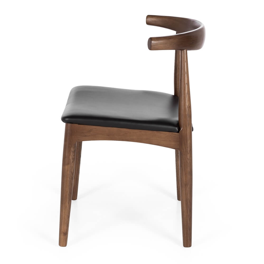 ELBOW DEEP OAK DINING CHAIR - Image 3
