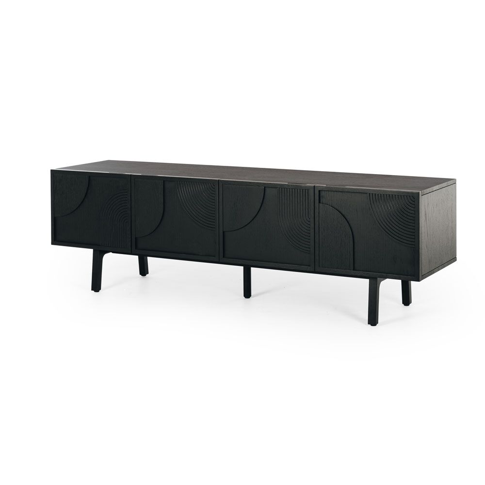 ARC TV STAND BLACK OAK - Image 3