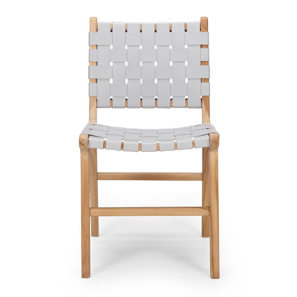 INDO DINING CHAIR DUCK EGG GREY - Image 4