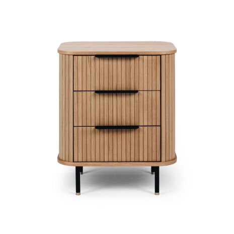 ANDERS 3DRW BED SIDE TABLE