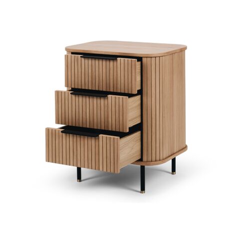 ANDERS 3DRW BED SIDE TABLE - Image 4