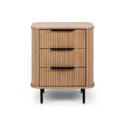 ANDERS 3DRW BED SIDE TABLE